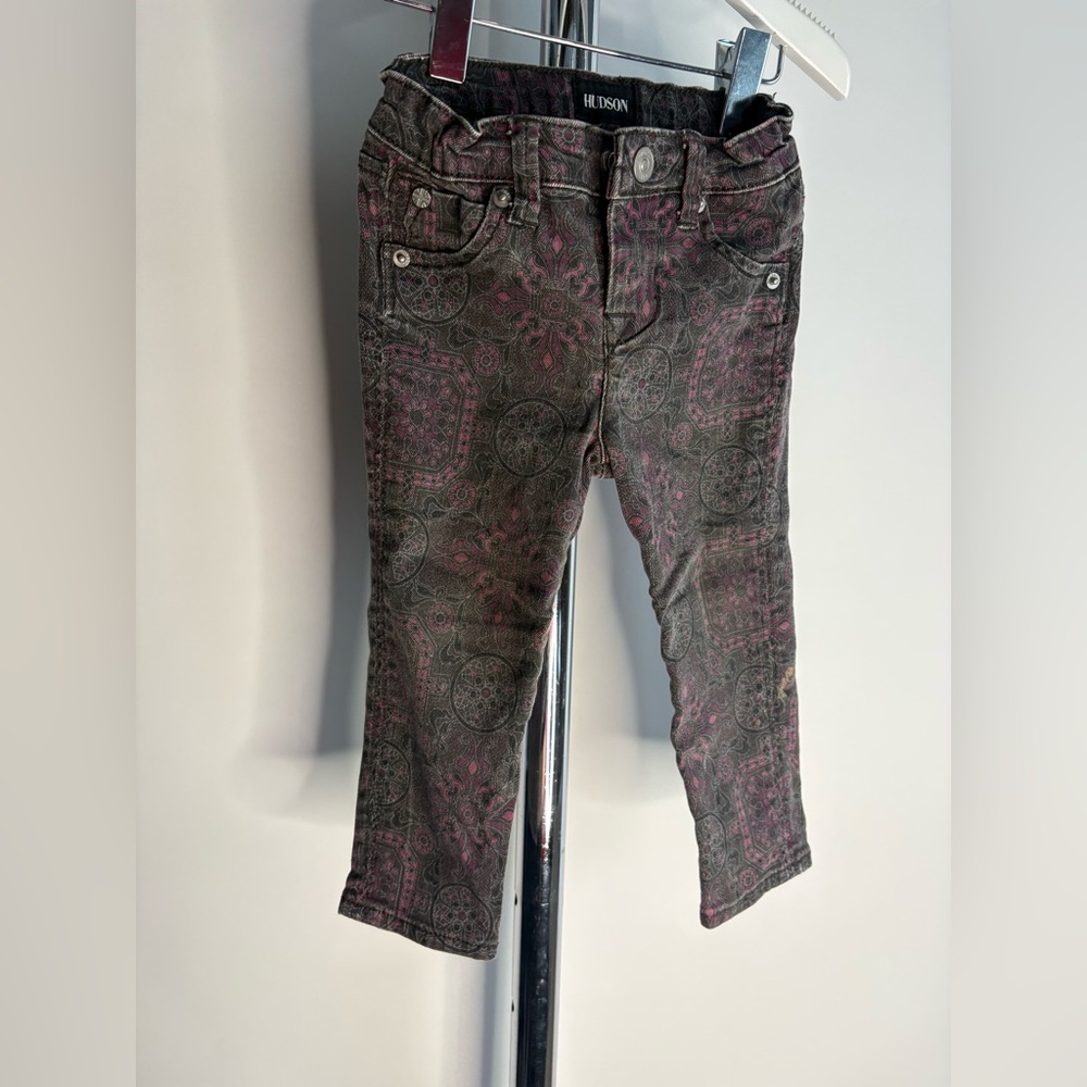 Hudson Baby Girls Printed Skinny Jeans Size 18M